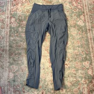 Woman’s dusty blue lululemon pants